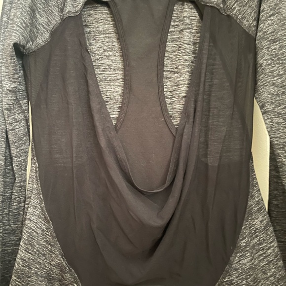 Express Charcoal and Black Long Sleeve Tee - Picture 5 of 7